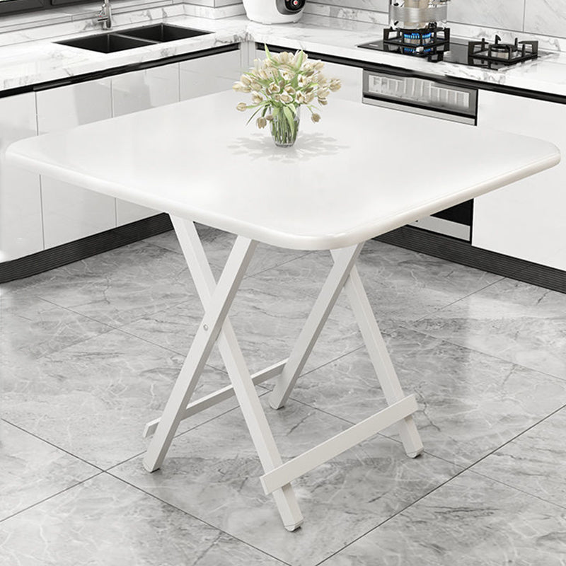 MDF Modern Square Dining Table Mesa de pedestal de acabado mate para el hogar