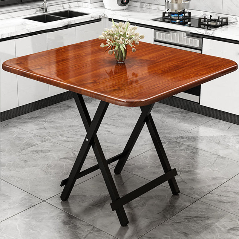 MDF Modern Square Dining Table Mesa de pedestal de acabado mate para el hogar