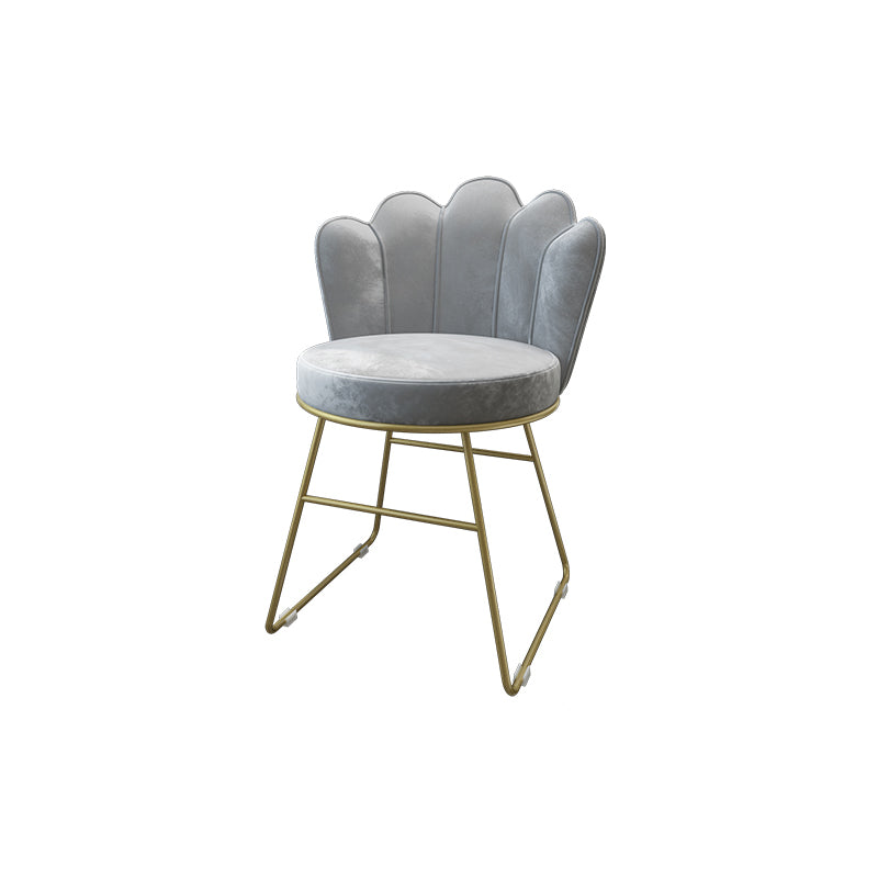 Scandinavian Upholstered Side Chairs Solid Back Chair for Home