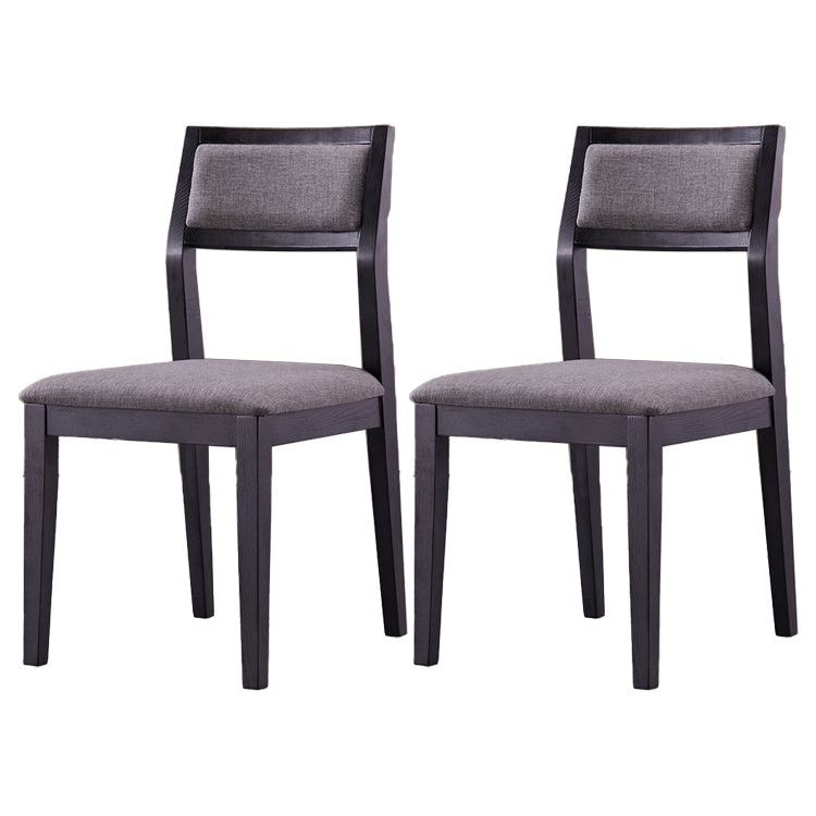 Eigentijdse stoelen Dining Armless Open Achterzijde stoelen met houten benen voor keuken