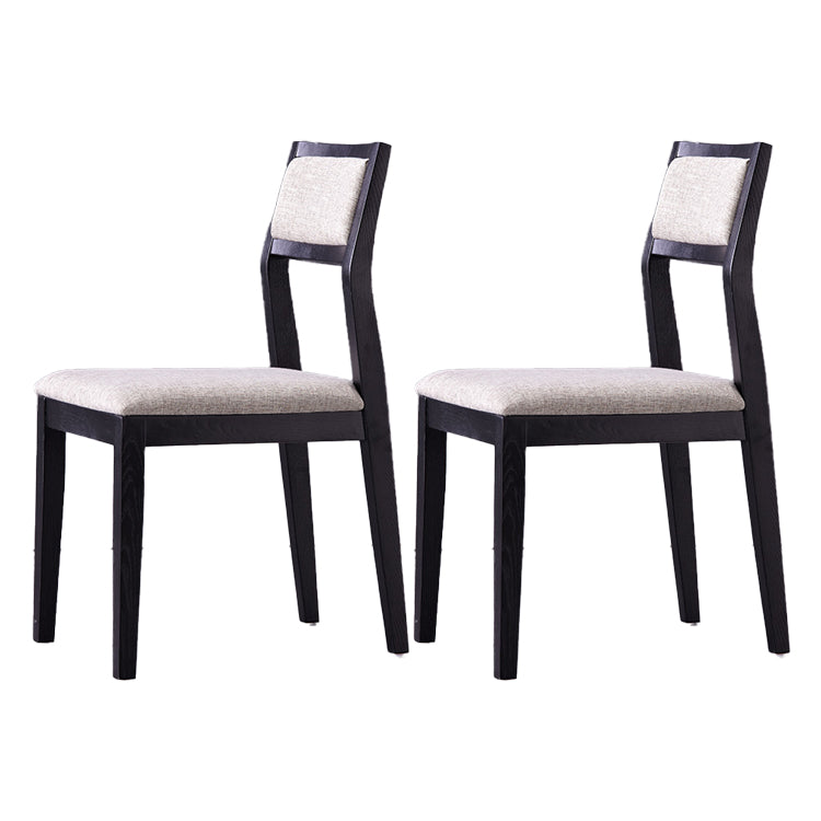 Eigentijdse stoelen Dining Armless Open Achterzijde stoelen met houten benen voor keuken