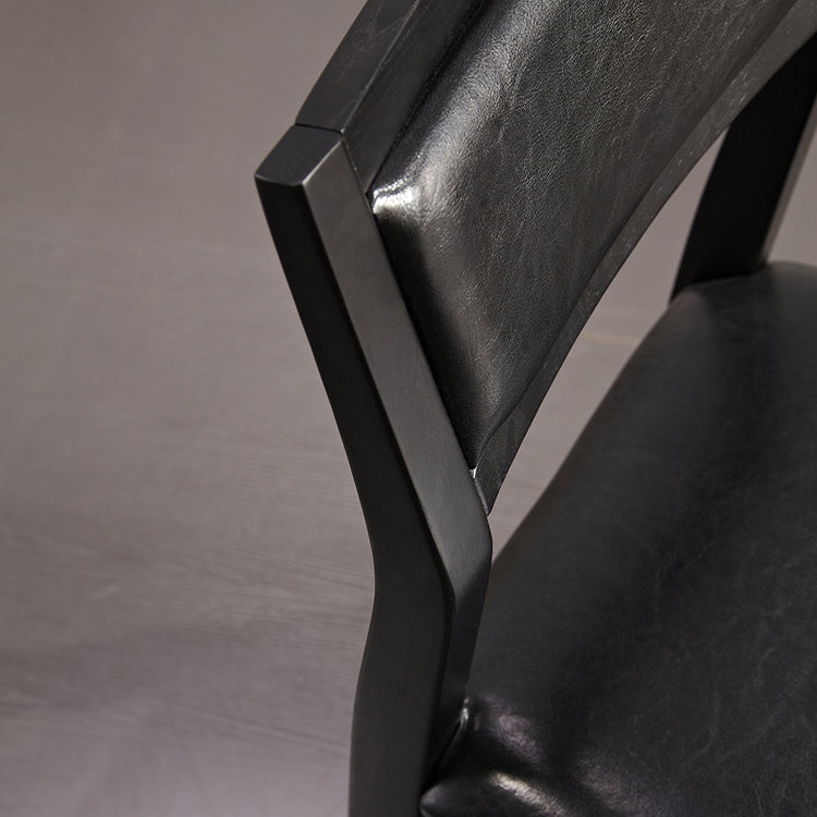 Eigentijdse stoelen Dining Armless Open Achterzijde stoelen met houten benen voor keuken