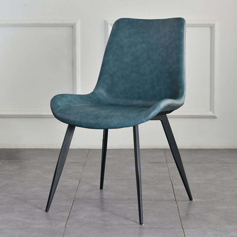 Eigentijdse stoel stoel Dineer Armless stoel met metalen benen voor keuken