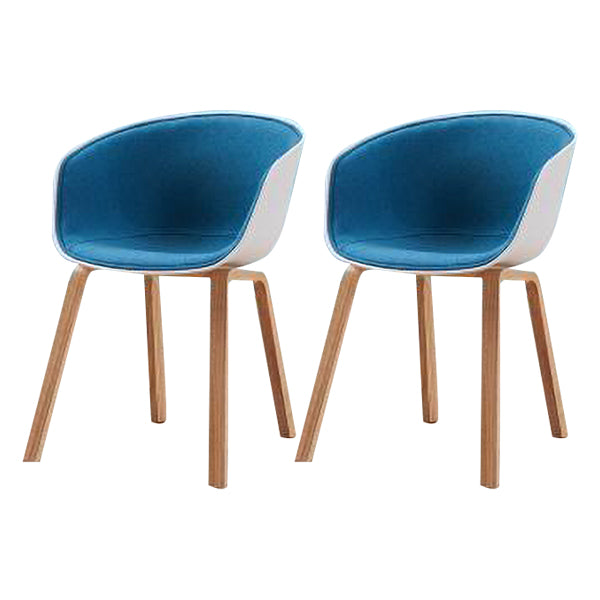 Silla estilo moderno sillón de comedor con patas de madera para cocina