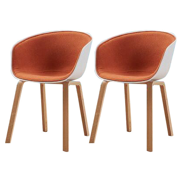 Silla estilo moderno sillón de comedor con patas de madera para cocina