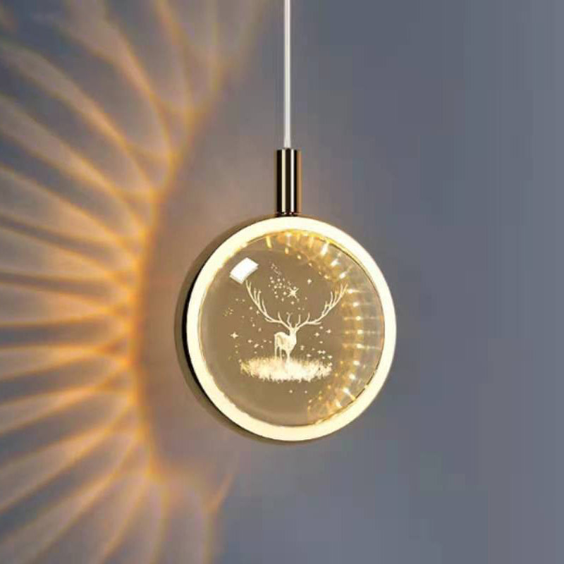 Ball Hanging Lights Modern Style Crystal 1 Light Pendant Light Kit