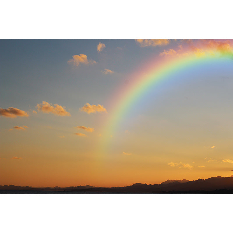 Mural Wallpaper Colorful Sky Photography Environment Friendly Living Room Wall Mural