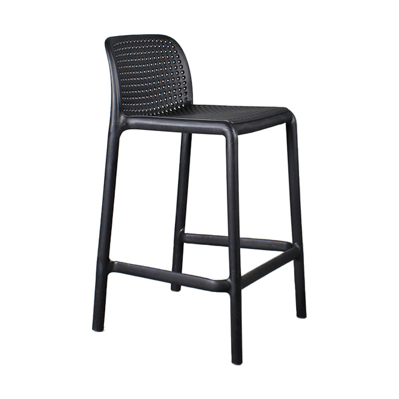 Nordic Macron Stackable Counter Stools Colorful Indoor Plastic Bar Stool
