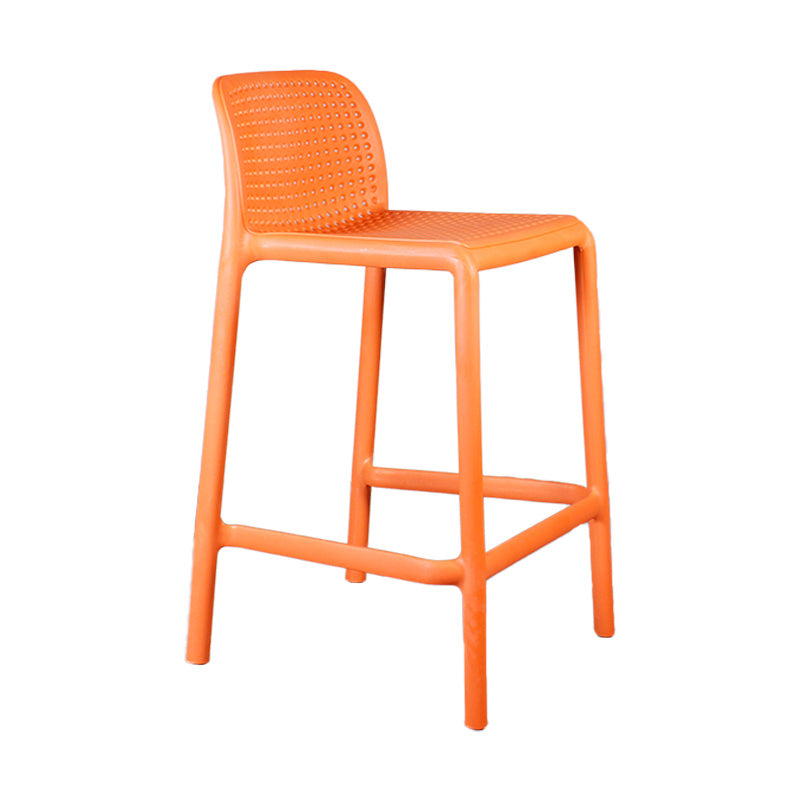 Nordic Macron Stackable Counter Stools Colorful Indoor Plastic Bar Stool