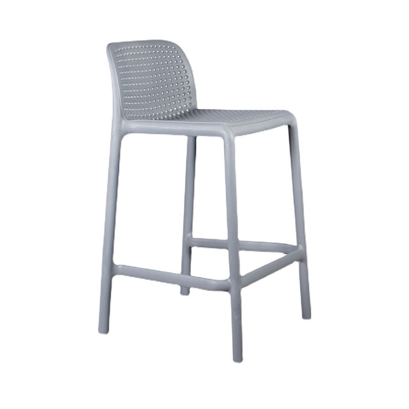 Nordic Macron Stackable Counter Stools Colorful Indoor Plastic Bar Stool
