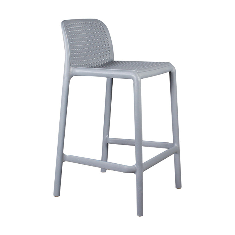 Nordic Macron Stackable Counter Stools Colorful Indoor Plastic Bar Stool