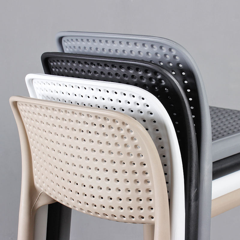 Nordic Macron Stackable Counter Stools Colorful Indoor Plastic Bar Stool