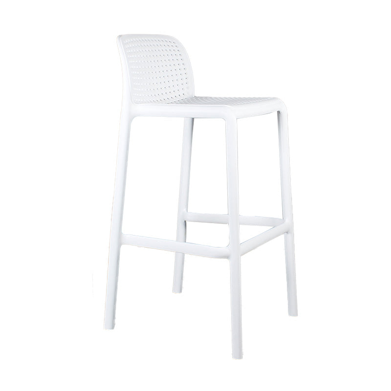 Nordic Macron Stackable Counter Stools Colorful Indoor Plastic Bar Stool