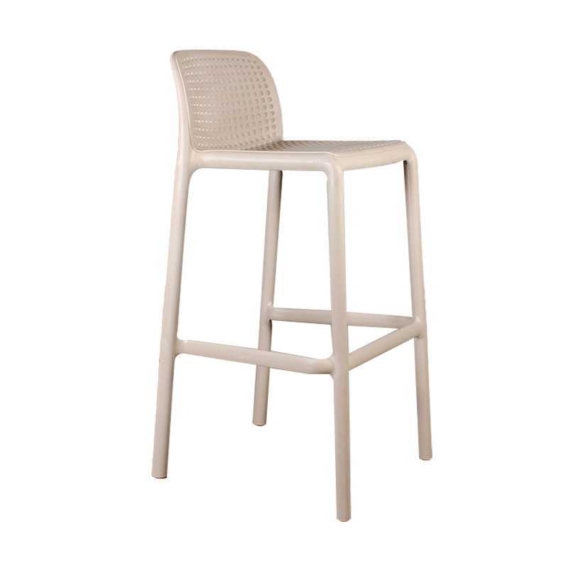 Nordic Macron Stackable Counter Stools Colorful Indoor Plastic Bar Stool