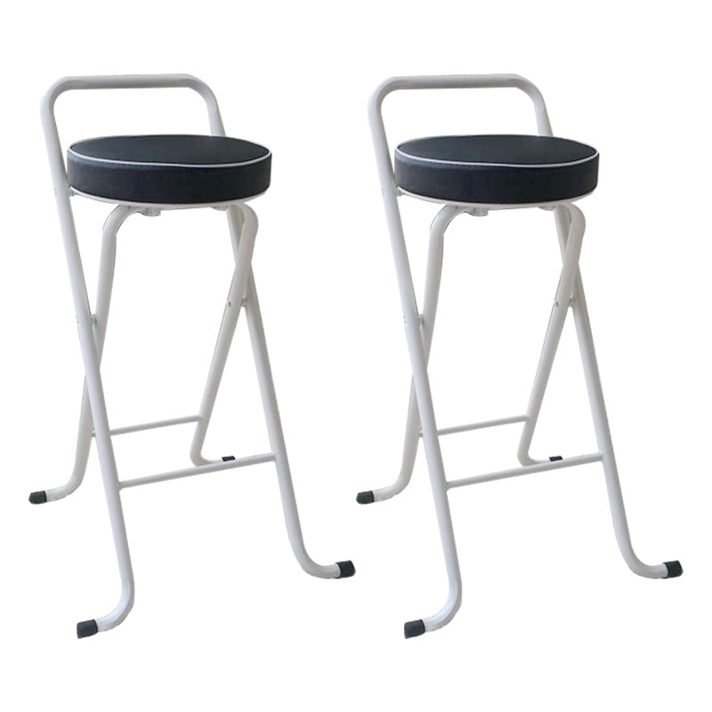 Taburetes de bar de cuero Pu de estilo nórdico, taburetes plegables para comedor