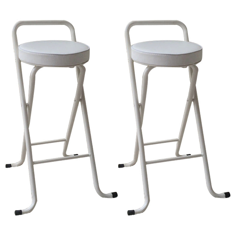 Taburetes de bar de cuero Pu de estilo nórdico, taburetes plegables para comedor