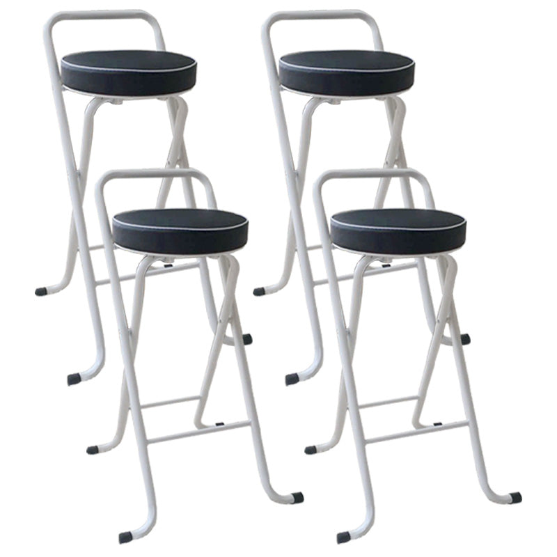 Taburetes de bar de cuero Pu de estilo nórdico, taburetes plegables para comedor