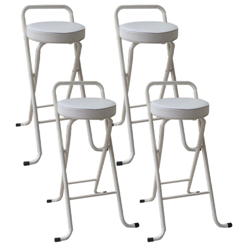 Taburetes de bar de cuero Pu de estilo nórdico, taburetes plegables para comedor