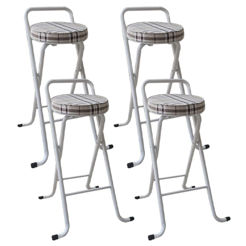 Taburetes de bar de cuero Pu de estilo nórdico, taburetes plegables para comedor