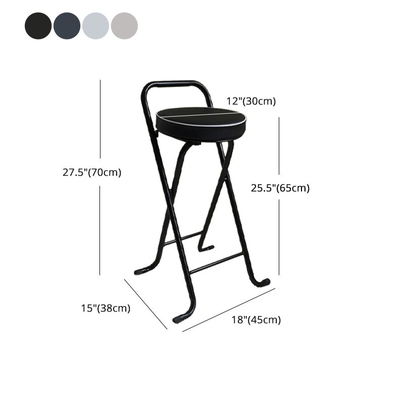 Taburetes de bar de cuero Pu de estilo nórdico, taburetes plegables para comedor