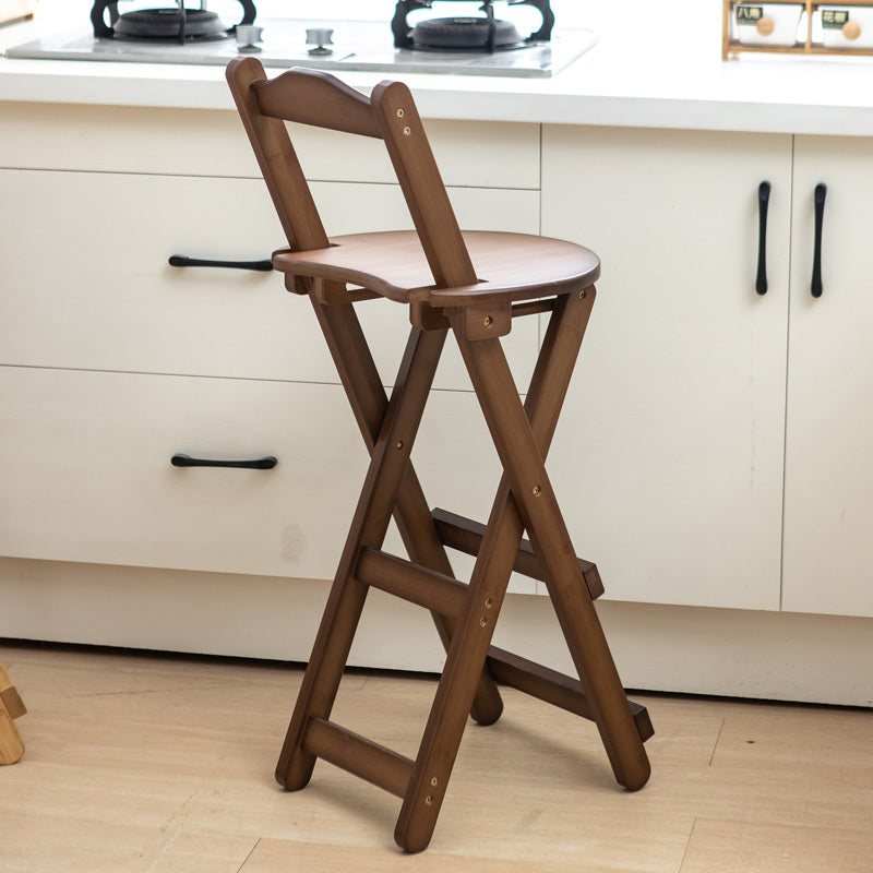 Contemporary Solid Wood Folding Barstools Folding Kitchen Bar Stool