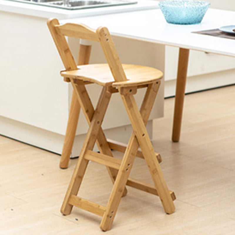 Contemporary Solid Wood Folding Barstools Folding Kitchen Bar Stool