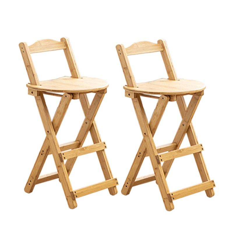 Contemporary Solid Wood Folding Barstools Folding Kitchen Bar Stool