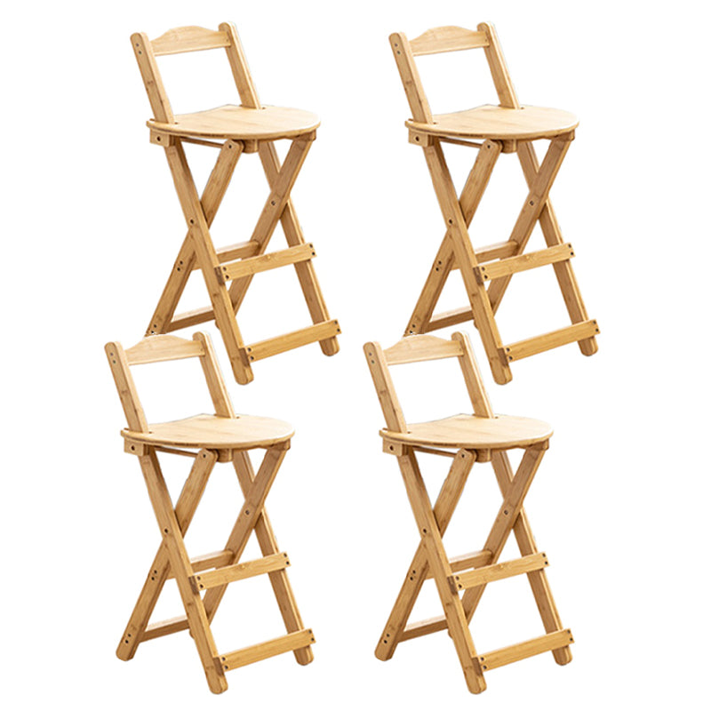 Contemporary Solid Wood Folding Barstools Folding Kitchen Bar Stool