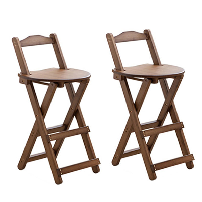 Contemporary Solid Wood Folding Barstools Folding Kitchen Bar Stool