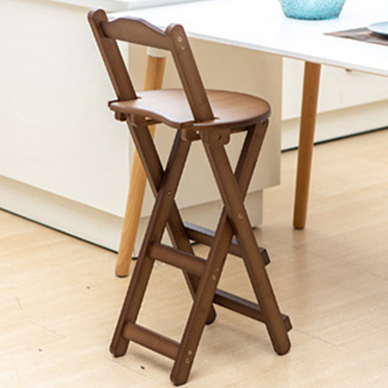 Contemporary Solid Wood Folding Barstools Folding Kitchen Bar Stool