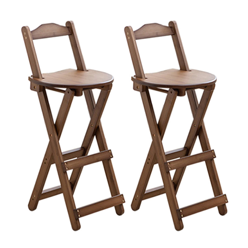 Contemporary Solid Wood Folding Barstools Folding Kitchen Bar Stool