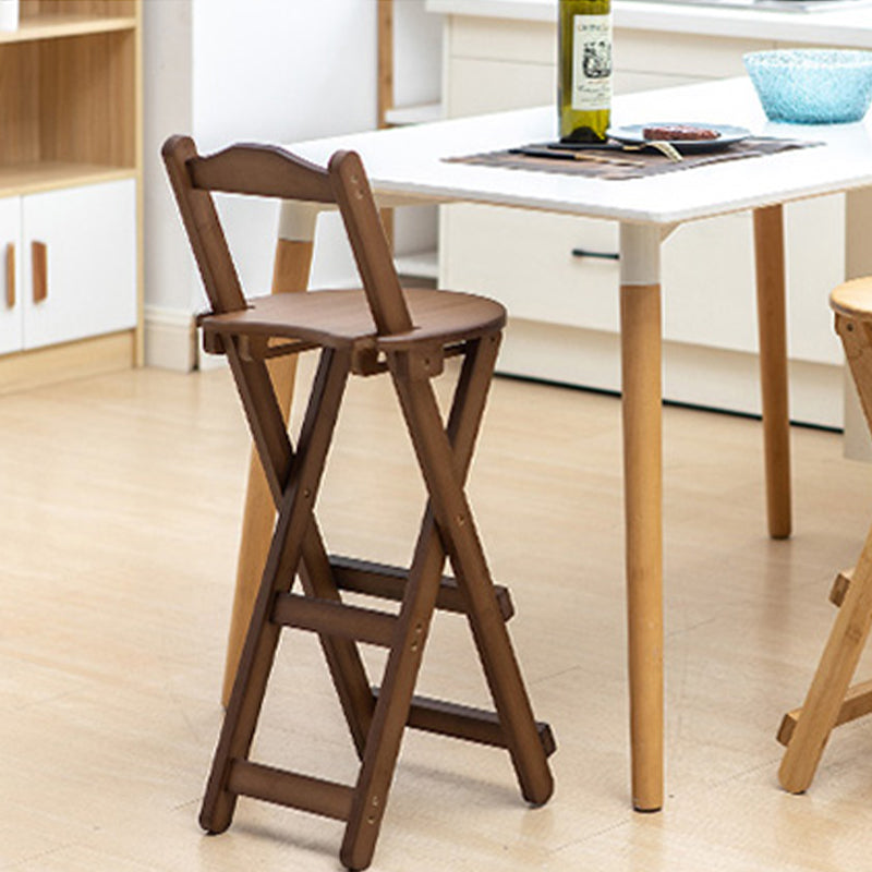 Contemporary Solid Wood Folding Barstools Folding Kitchen Bar Stool