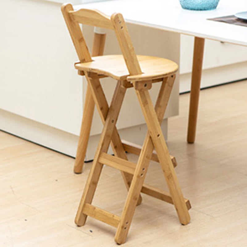 Contemporary Solid Wood Folding Barstools Folding Kitchen Bar Stool