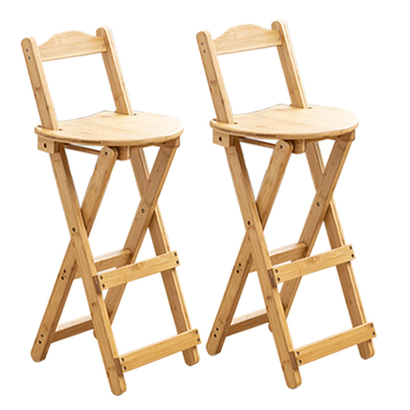 Contemporary Solid Wood Folding Barstools Folding Kitchen Bar Stool