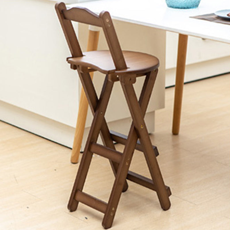 Contemporary Solid Wood Folding Barstools Folding Kitchen Bar Stool
