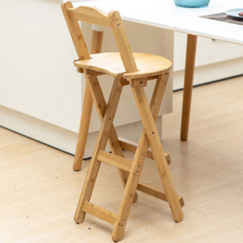 Contemporary Solid Wood Folding Barstools Folding Kitchen Bar Stool