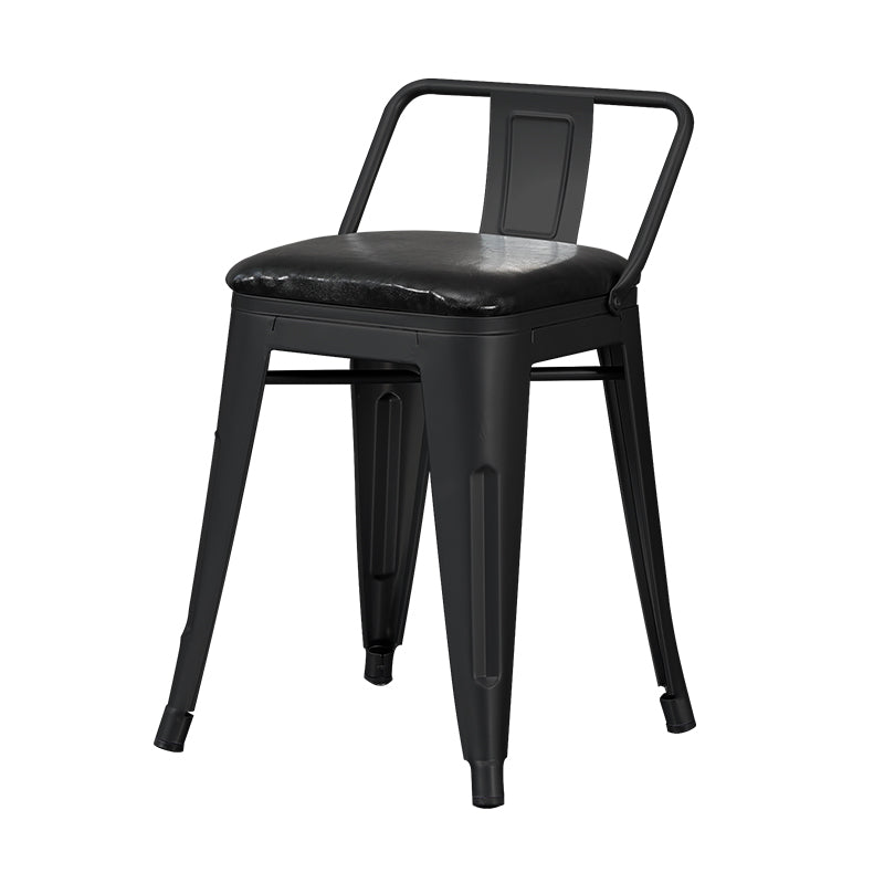 Barhocker aus Metall im industriellen Stil, quadratischer Sitz, Thekenhocker für die Küchenbar