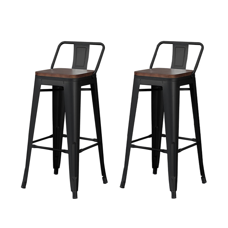 Tabouret de Bar en métal de Style industriel, tabouret de comptoir à siège carré pour Bar de cuisine