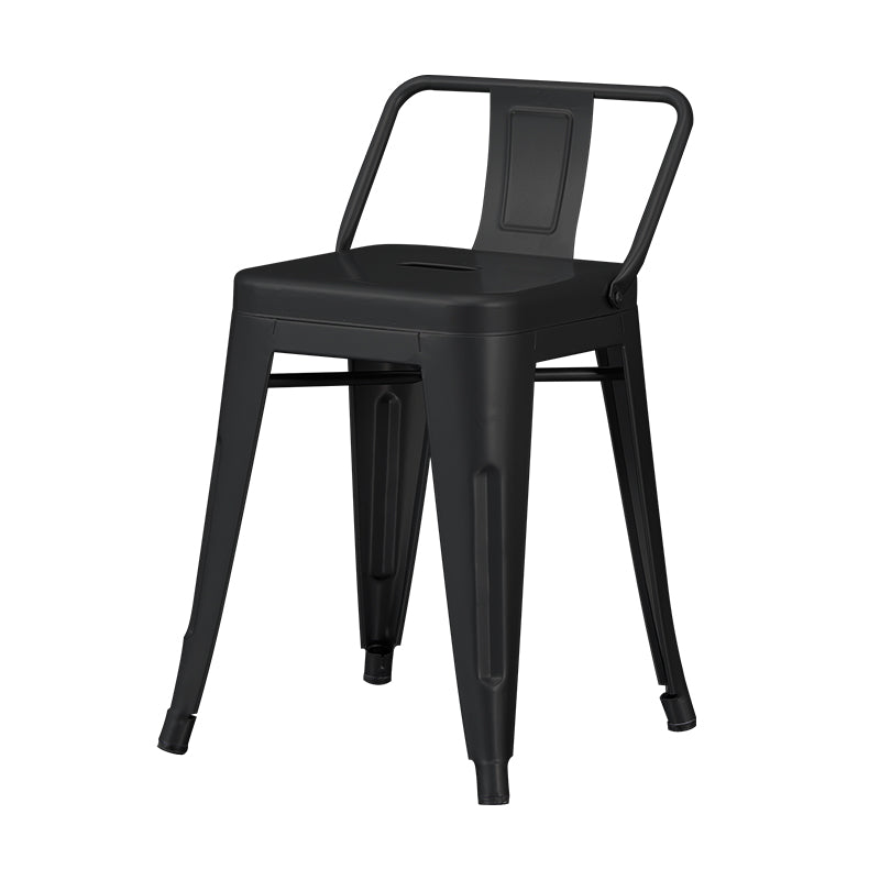 Barhocker aus Metall im industriellen Stil, quadratischer Sitz, Thekenhocker für die Küchenbar