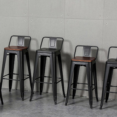 Tabouret de Bar en métal de Style industriel, tabouret de comptoir à siège carré pour Bar de cuisine