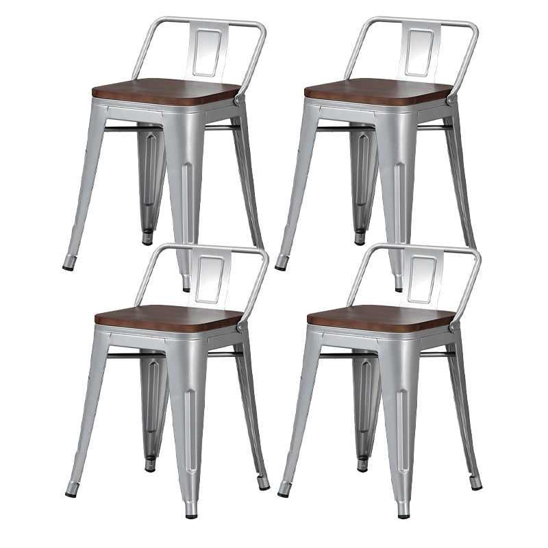 Tabouret de Bar en métal de Style industriel, tabouret de comptoir à siège carré pour Bar de cuisine