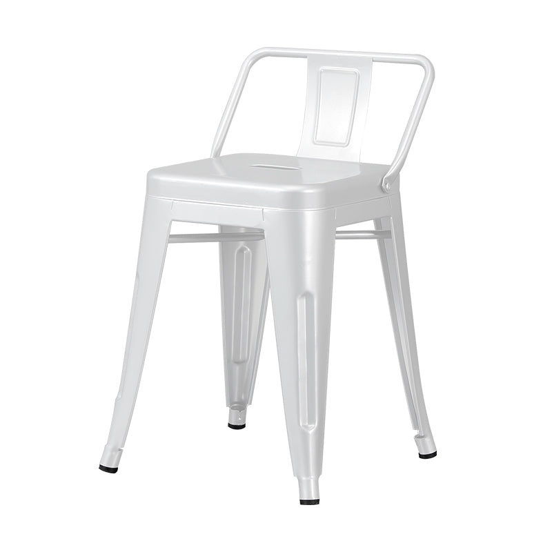 Barhocker aus Metall im industriellen Stil, quadratischer Sitz, Thekenhocker für die Küchenbar
