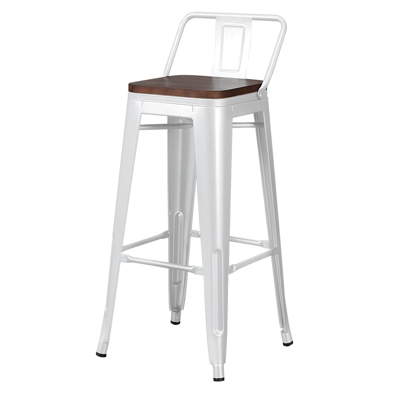 Tabouret de Bar en métal de Style industriel, tabouret de comptoir à siège carré pour Bar de cuisine