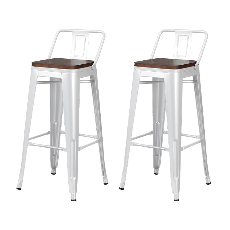 Tabouret de Bar en métal de Style industriel, tabouret de comptoir à siège carré pour Bar de cuisine