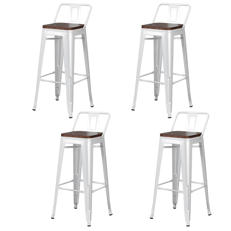 Tabouret de Bar en métal de Style industriel, tabouret de comptoir à siège carré pour Bar de cuisine