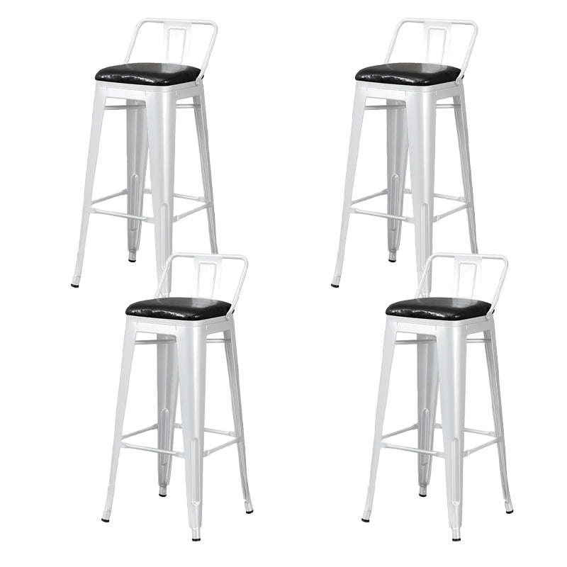Tabouret de Bar en métal de Style industriel, tabouret de comptoir à siège carré pour Bar de cuisine