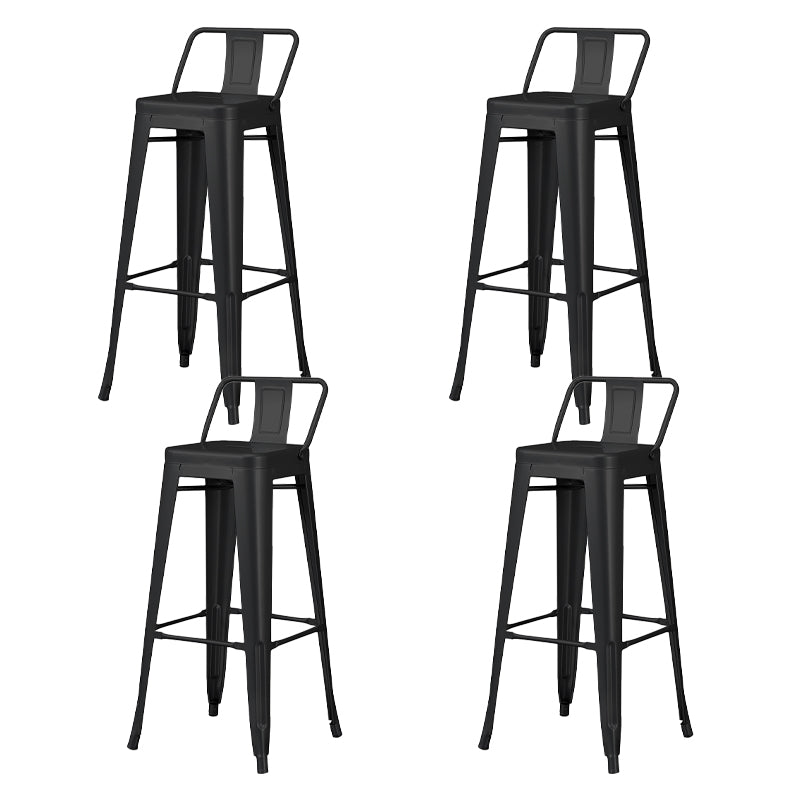Tabouret de Bar en métal de Style industriel, tabouret de comptoir à siège carré pour Bar de cuisine