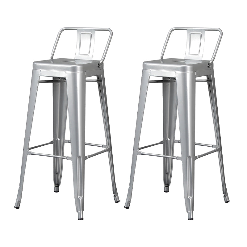 Tabouret de Bar en métal de Style industriel, tabouret de comptoir à siège carré pour Bar de cuisine