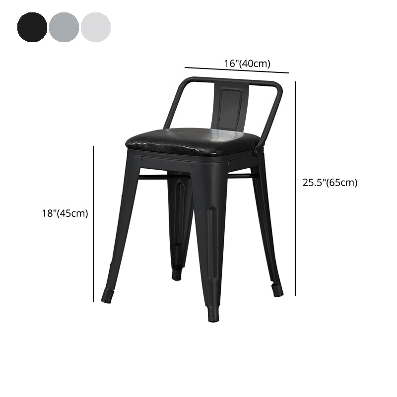 Tabouret de Bar en métal de Style industriel, tabouret de comptoir à siège carré pour Bar de cuisine