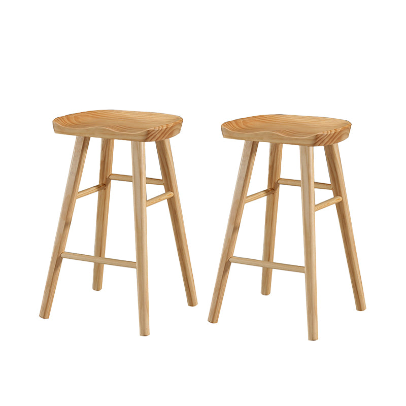 Tabouret de Bar en bois de Style industriel, siège de selle, tabouret de comptoir pour Bar de cuisine